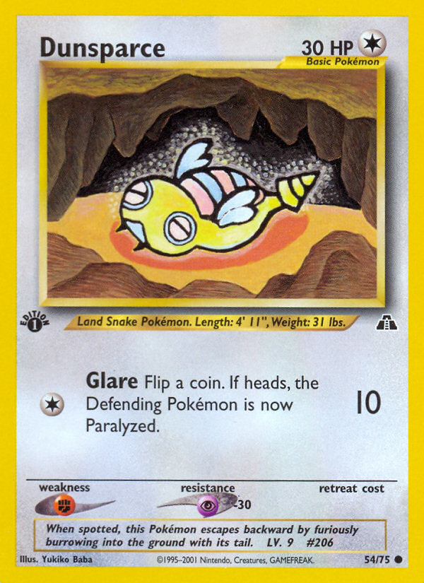 Dunsparce (54/75) [Neo Discovery 1st Edition] | Odin's Place