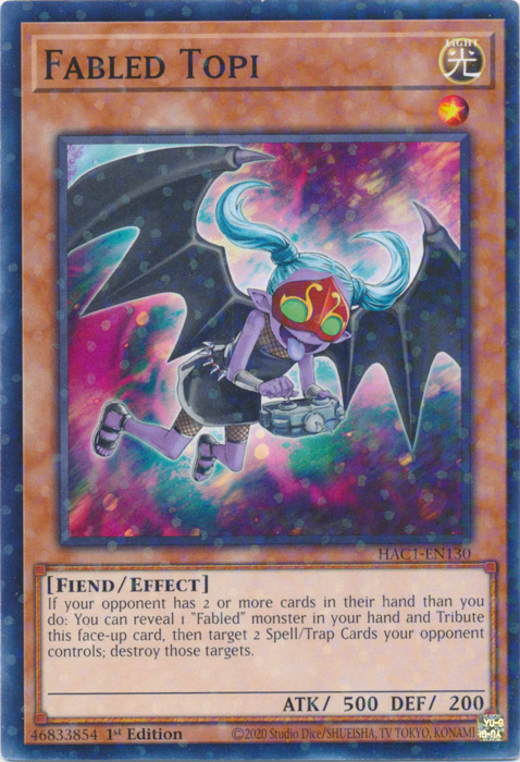 Fabled Topi (Duel Terminal) [HAC1-EN130] Common | Odin's Place