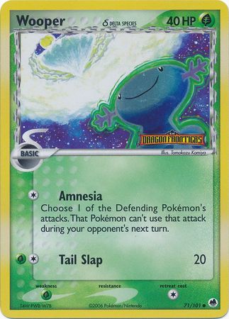 Wooper (71/101) (Delta Species) (Stamped) [EX: Dragon Frontiers] | Odin's Place