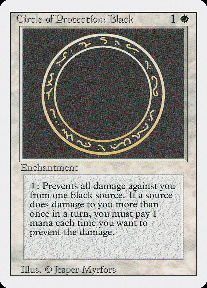 Circle of Protection: Black (9) [Revised Edition] | Odin's Place