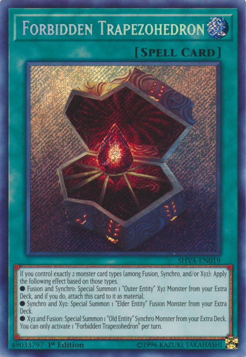 Forbidden Trapezohedron [SHVA-EN019] Secret Rare | Odin's Place