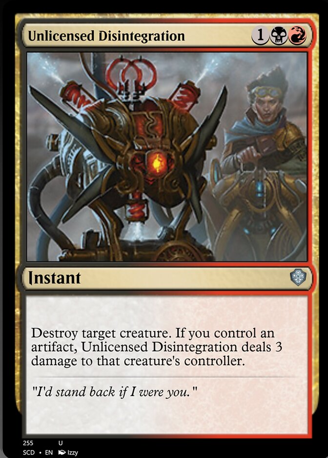 Unlicensed Disintegration [Starter Commander Decks] | Odin's Place