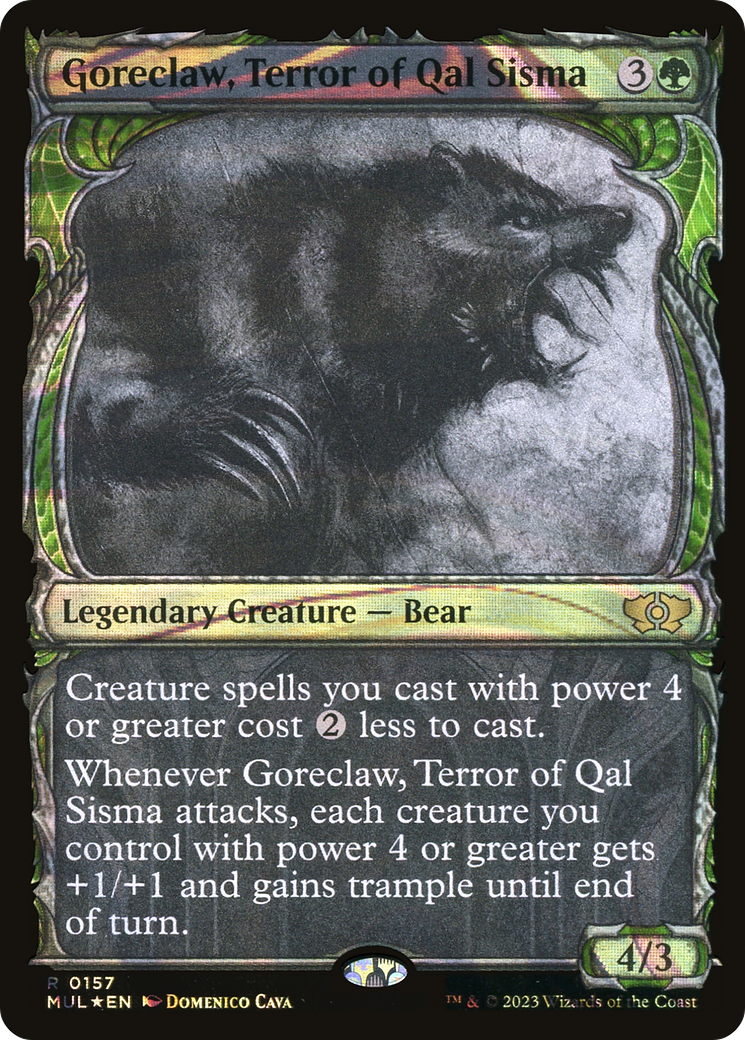 Goreclaw, Terror of Qal Sisma (Halo Foil) [Multiverse Legends] | Odin's Place