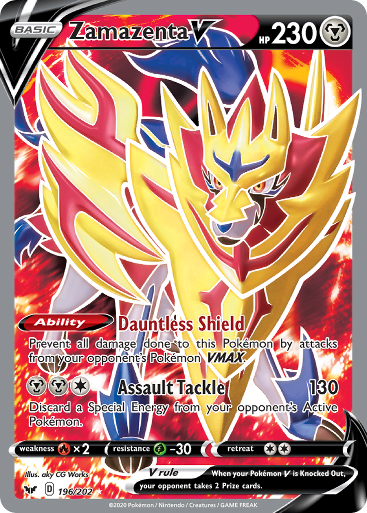 Zamazenta V (196/202) [Sword & Shield: Base Set] | Odin's Place