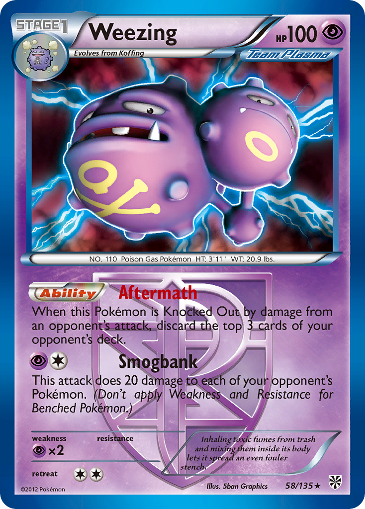 Weezing (58/135) [Black & White: Plasma Storm] | Odin's Place