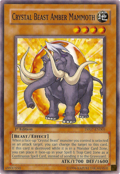 Crystal Beast Amber Mammoth [DP07-EN005] Common | Odin's Place