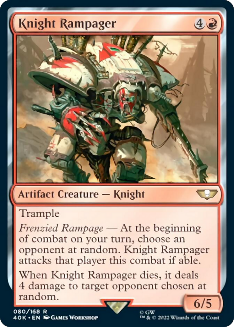 Knight Rampager (Surge Foil) [Warhammer 40,000] | Odin's Place