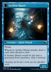 Overwhelmed Archivist // Archive Haunt [Innistrad: Midnight Hunt] | Odin's Place