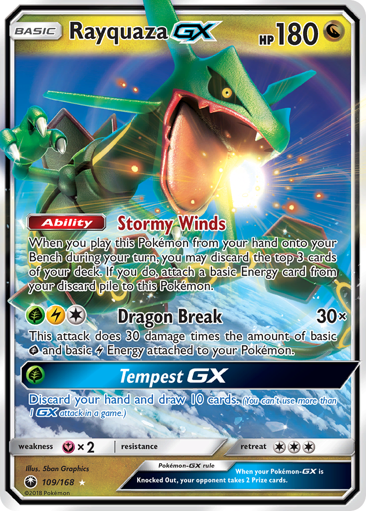 Rayquaza GX (109/168) [Sun & Moon: Celestial Storm] | Odin's Place