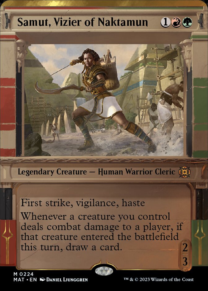 Samut, Vizier of Naktamun (Showcase Halo Foil) [March of the Machine: The Aftermath] | Odin's Place