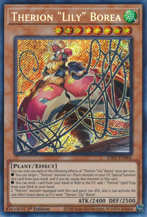 Therion Lily Borea [DIFO-EN006] Secret Rare | Odin's Place