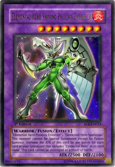 Elemental Hero Shining Phoenix Enforcer [EOJ-EN033] Ultra Rare | Odin's Place