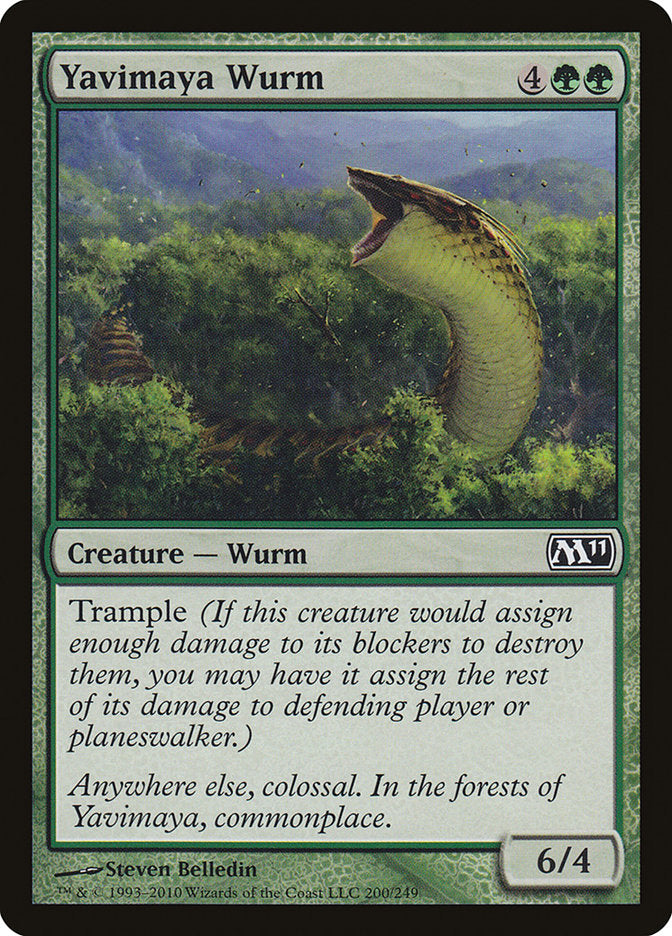 Yavimaya Wurm (200) [Magic 2011] | Odin's Place