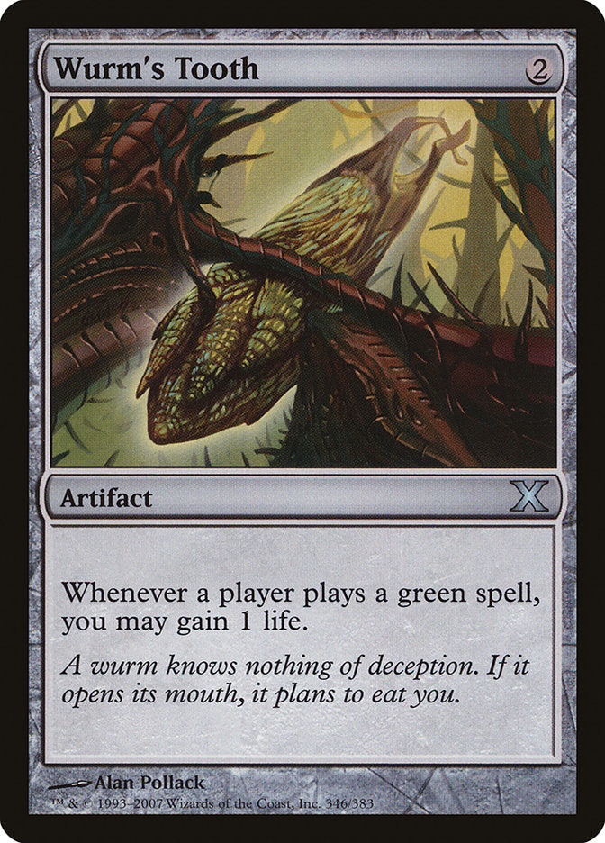 Wurm's Tooth (346) [Tenth Edition] | Odin's Place