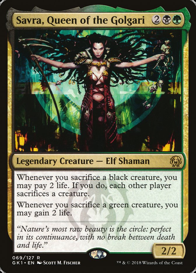Savra, Queen of the Golgari (69) [Guilds of Ravnica Guild Kit] | Odin's Place