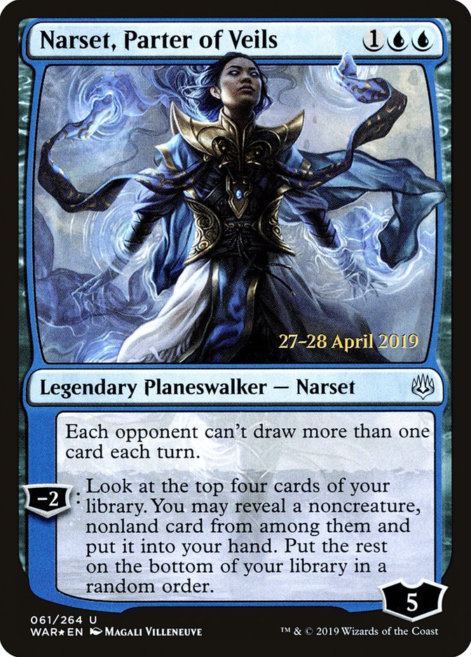 Narset, Parter of Veils (61) [War of the Spark Prerelease Promos] | Odin's Place
