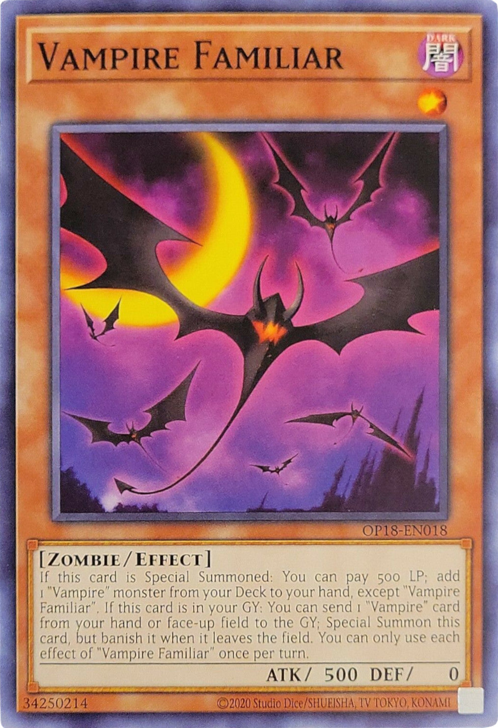 Vampire Familiar [OP18-EN018] Common | Odin's Place
