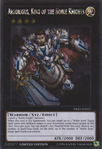 Artorigus, King of the Noble Knights [NKRT-EN037] Platinum Rare | Odin's Place