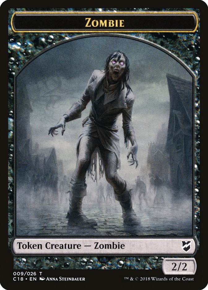 Manifest // Zombie Double-Sided Token [Commander 2018 Tokens] | Odin's Place