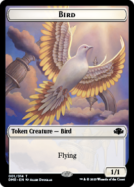 Goblin // Bird Double-Sided Token [Dominaria Remastered Tokens] | Odin's Place