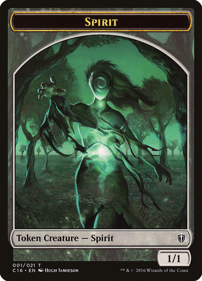 Spirit Token (001/021) [Commander 2016 Tokens] | Odin's Place