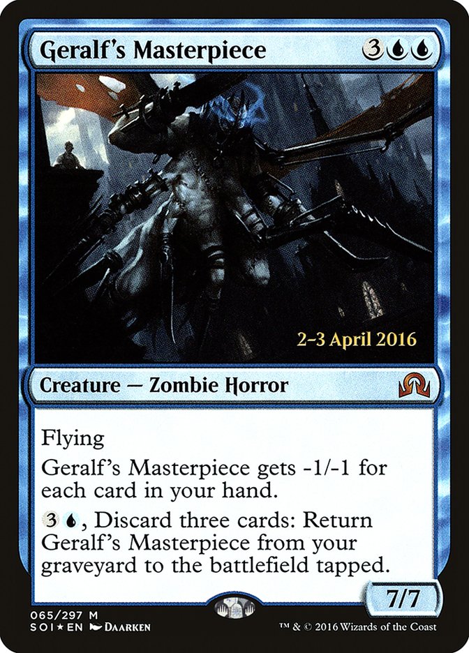 Geralf's Masterpiece (65) [Shadows over Innistrad Prerelease Promos] | Odin's Place