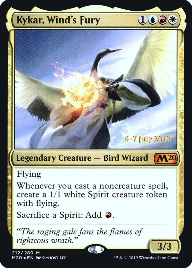 Kykar, Wind's Fury [Core Set 2020 Prerelease Promos] | Odin's Place
