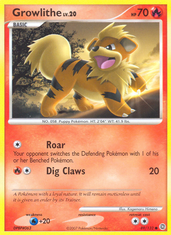Growlithe (89/132) [Diamond & Pearl: Secret Wonders] | Odin's Place