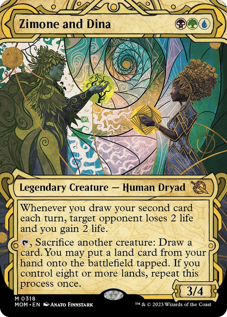Zimone and Dina (Showcase Planar Booster Fun) [March of the Machine] | Odin's Place