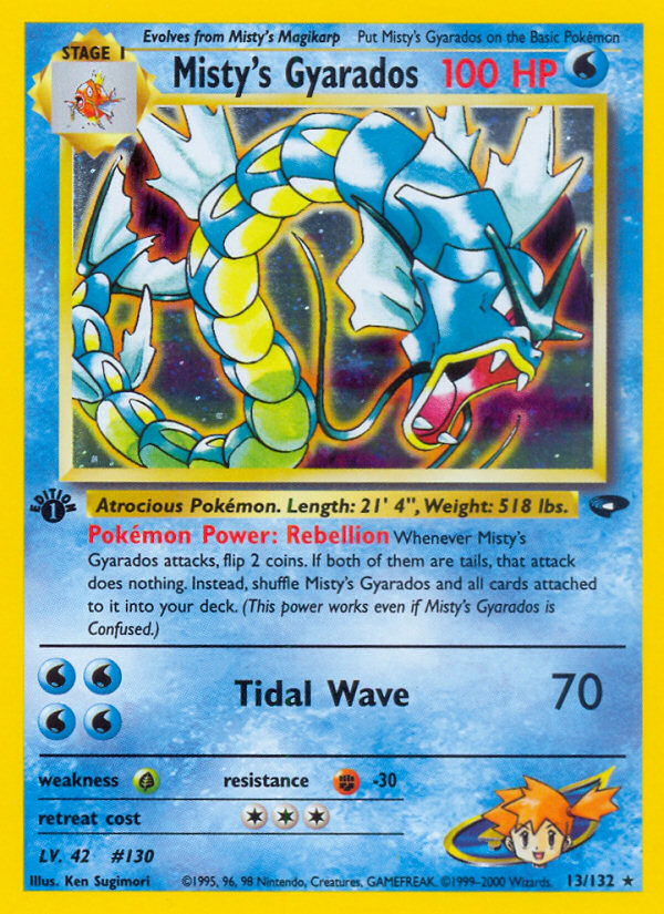 Misty's Gyarados (13/132) [Gym Challenge 1st Edition] | Odin's Place