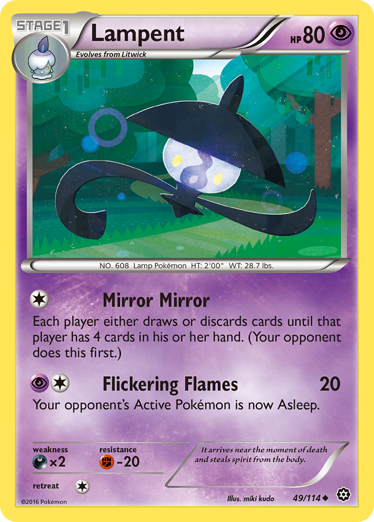 Lampent (49/114) [XY: Steam Siege] | Odin's Place