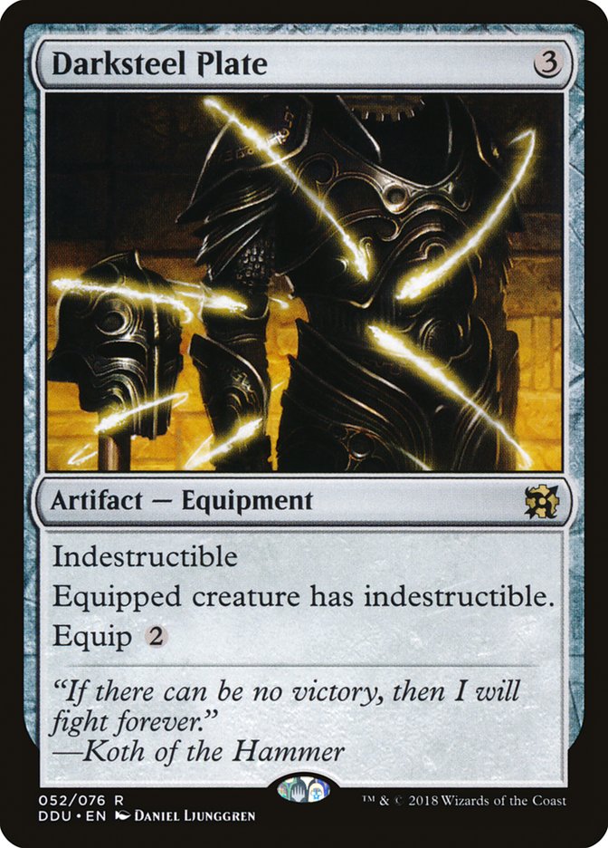 Darksteel Plate (52) [Duel Decks: Elves vs. Inventors] | Odin's Place