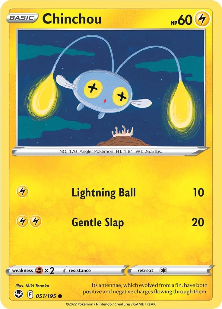 Chinchou (051/195) [Sword & Shield: Silver Tempest] | Odin's Place