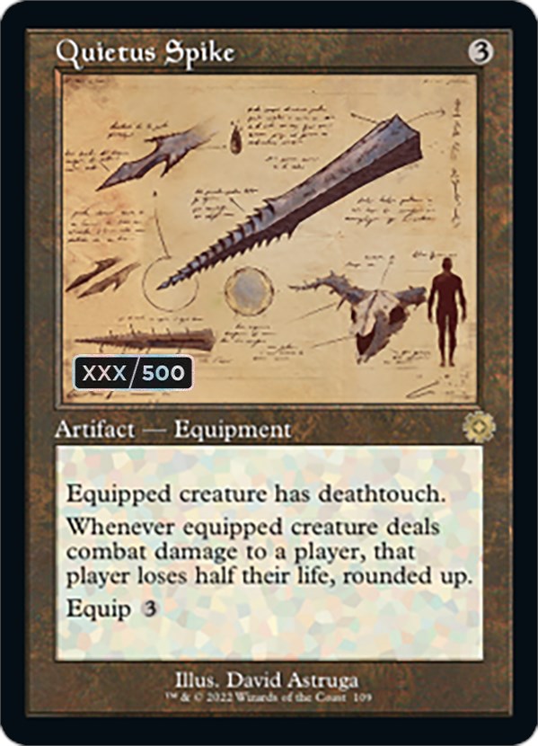 Quietus Spike (Retro Schematic) (Serialized) [The Brothers' War Retro Artifacts] | Odin's Place