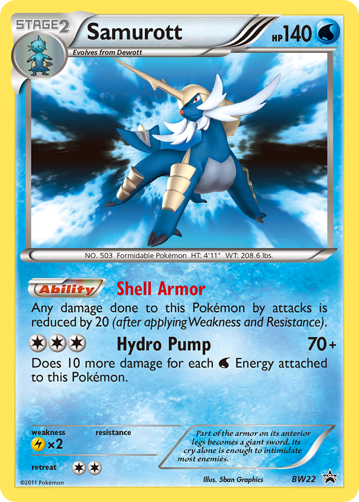 Samurott (BW22) [Black & White: Black Star Promos] | Odin's Place
