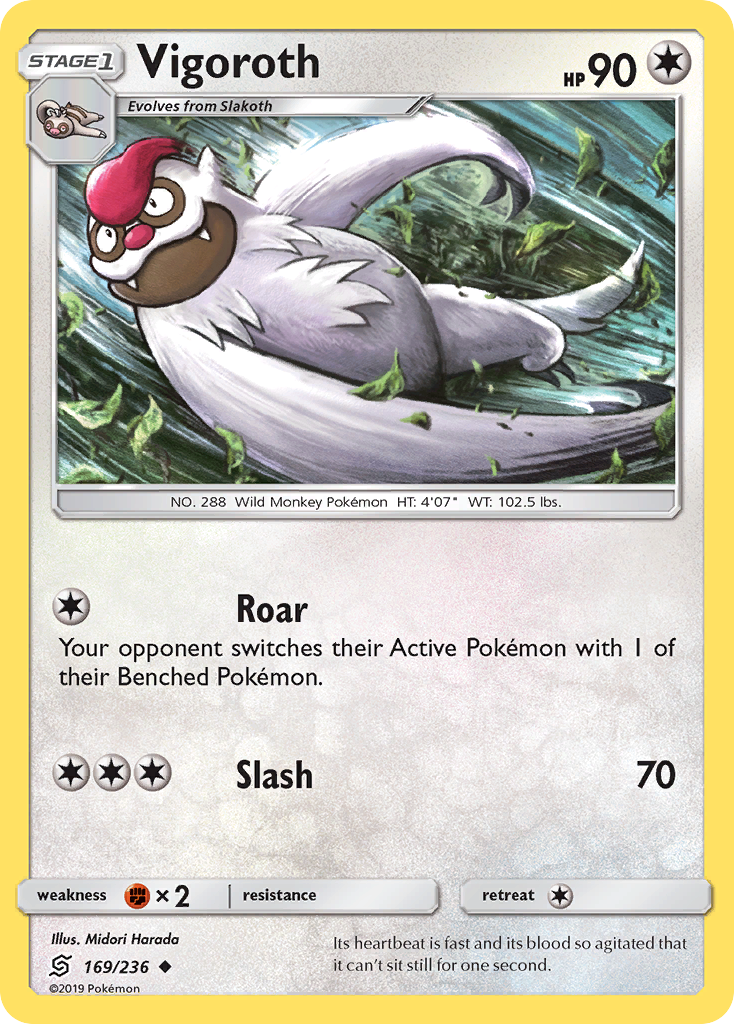 Vigoroth (169/236) [Sun & Moon: Unified Minds] | Odin's Place