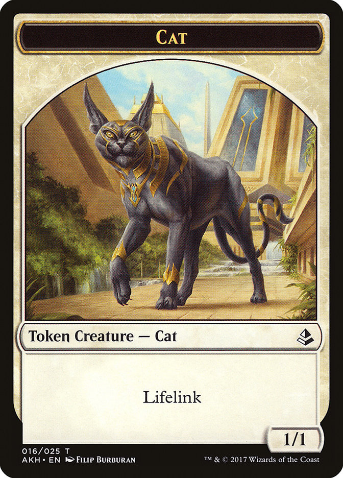 Tah-Crop Skirmisher // Cat Double-Sided Token [Amonkhet Tokens] | Odin's Place
