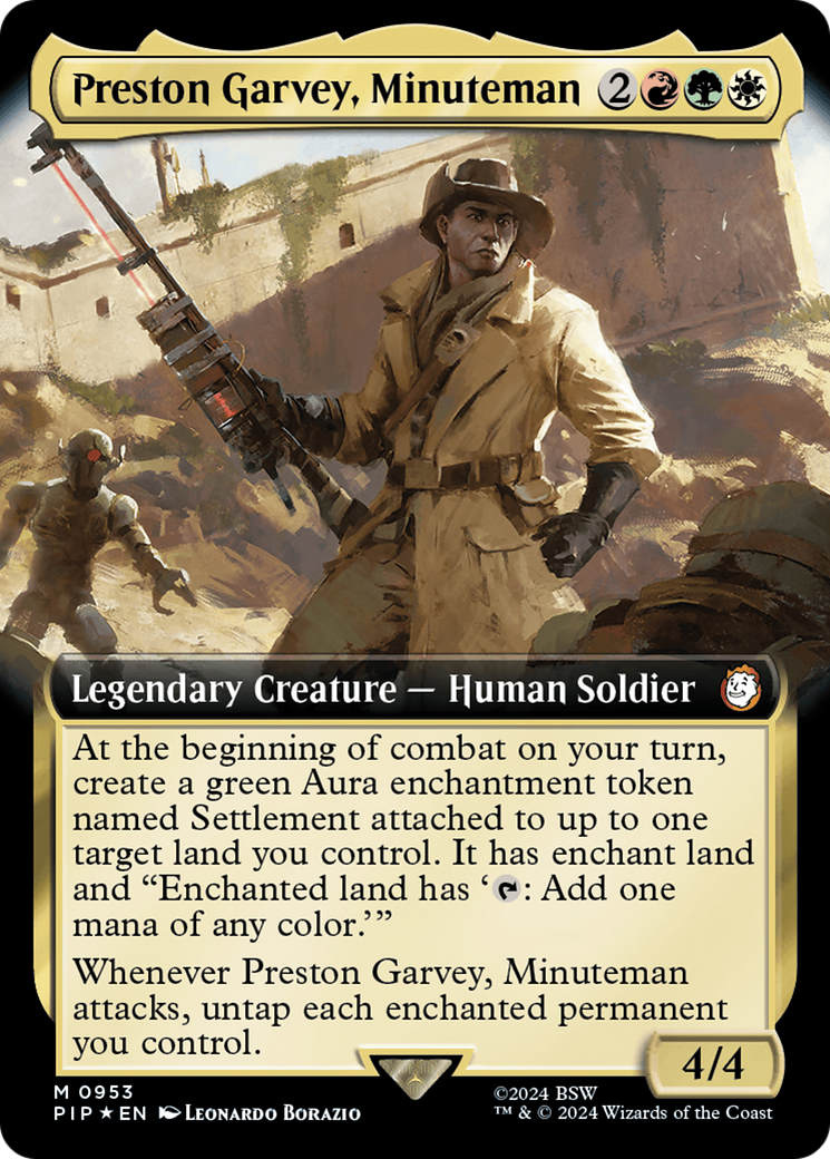 Preston Garvey, Minuteman (Extended Art) (Surge Foil) [Fallout] | Odin's Place
