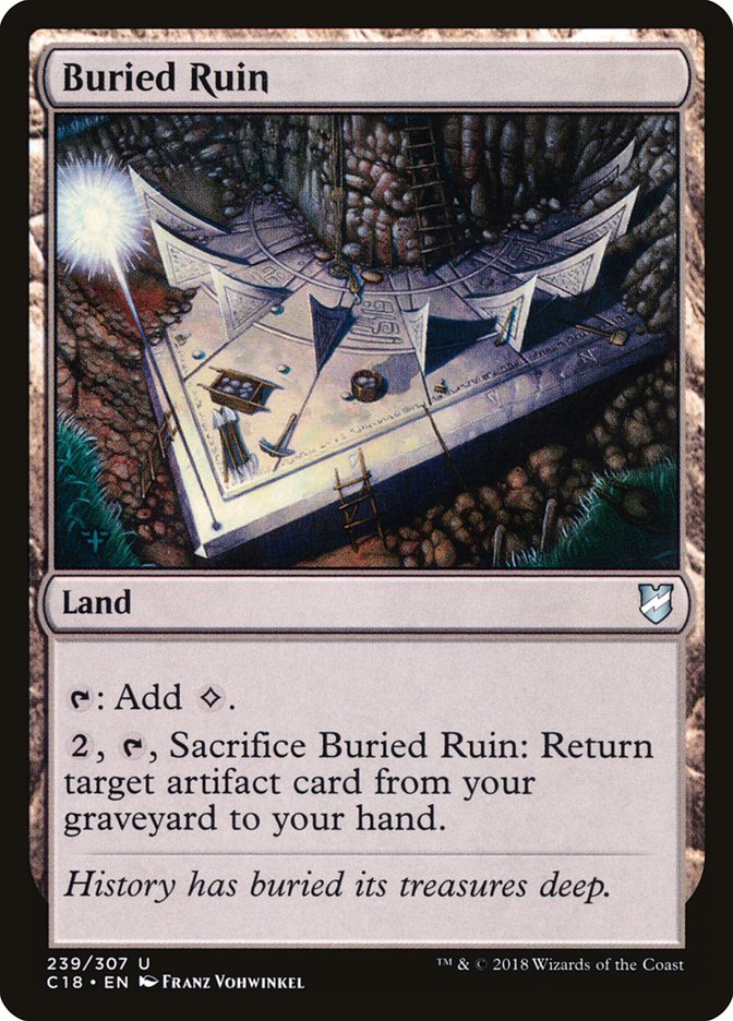 Buried Ruin (239) [Commander 2018] | Odin's Place