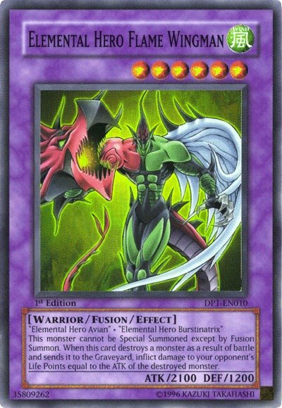 Elemental Hero Flame Wingman [DP1-EN010] Super Rare | Odin's Place