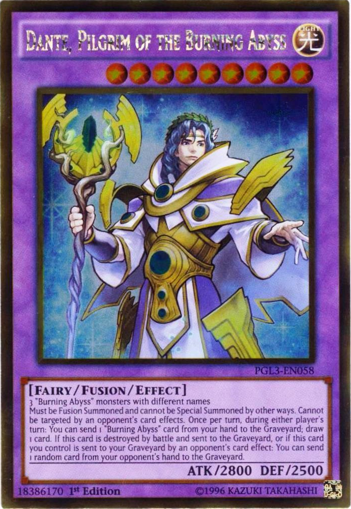 Dante, Pilgrim of the Burning Abyss [PGL3-EN058] Gold Rare | Odin's Place