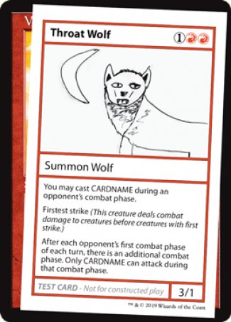 Throat Wolf (2021 Edition) [Mystery Booster Playtest Cards] | Odin's Place
