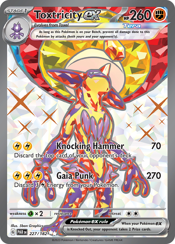 Toxtricity ex (227/182) [Scarlet & Violet: Paradox Rift] | Odin's Place