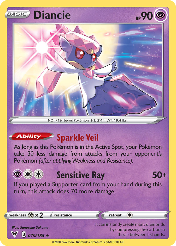 Diancie (079/185) [Sword & Shield: Vivid Voltage] | Odin's Place