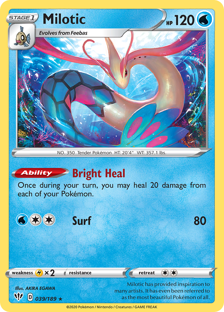 Milotic (039/189) [Sword & Shield: Darkness Ablaze] | Odin's Place
