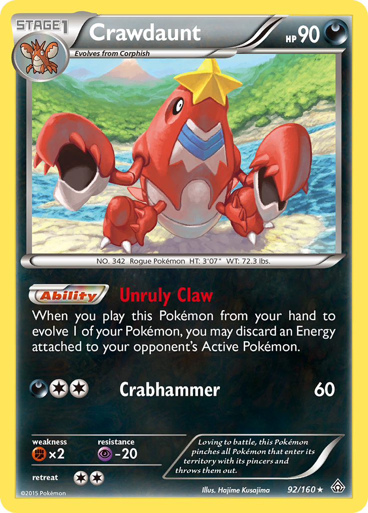 Crawdaunt (92/160) [XY: Primal Clash] | Odin's Place