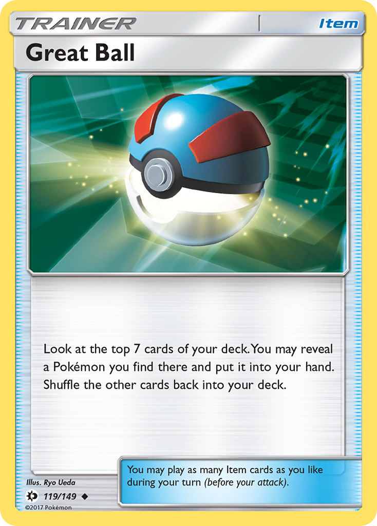Great Ball (119/149) [Sun & Moon: Base Set] | Odin's Place