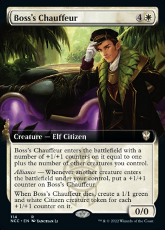 Boss's Chauffeur (Extended Art) [Streets of New Capenna Commander] | Odin's Place