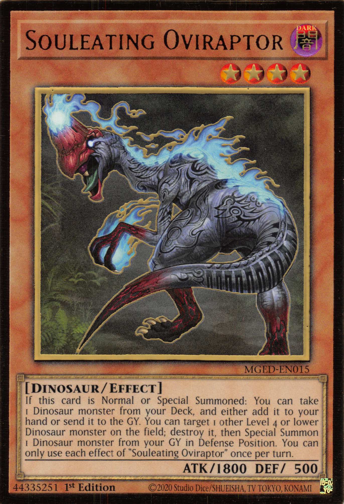 Souleating Oviraptor [MGED-EN015] Gold Rare | Odin's Place