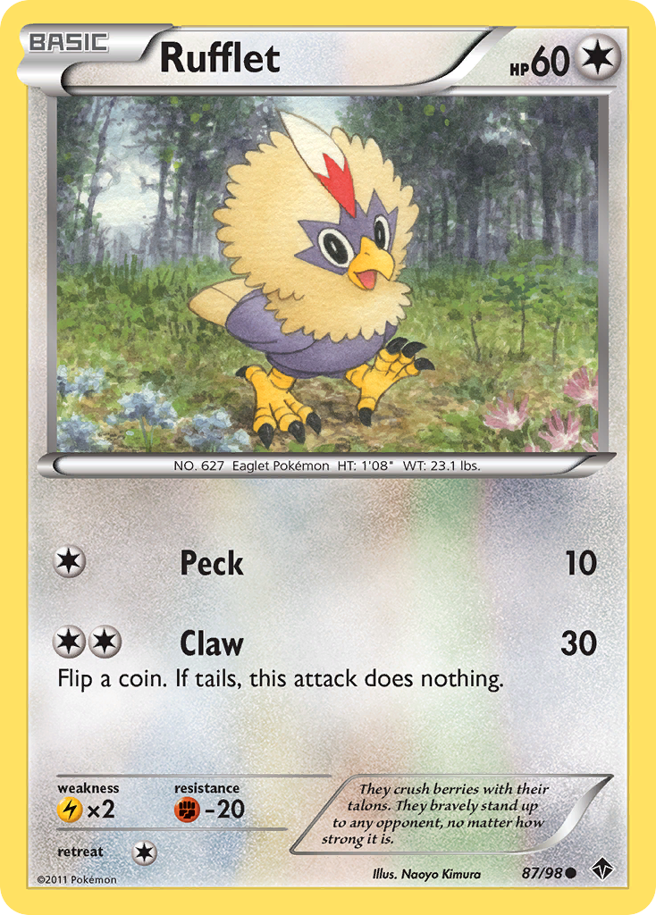 Rufflet (87/98) [Black & White: Emerging Powers] | Odin's Place